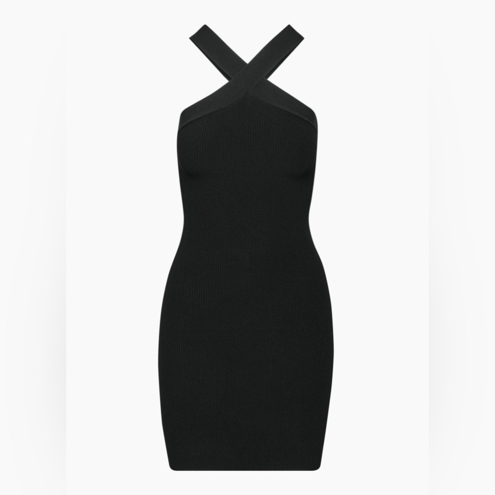 Aritzia babaton sculpt knit criss cross dress